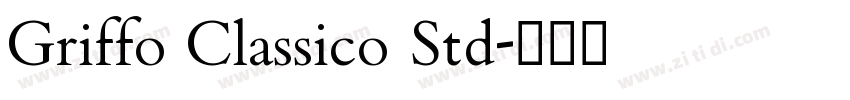 Griffo Classico Std字体转换